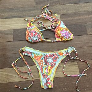Colorful Floral Bikini Set